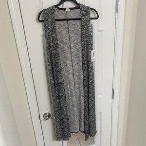 NWT - LulaRoe Knit-like sleeveless long vest (XS)